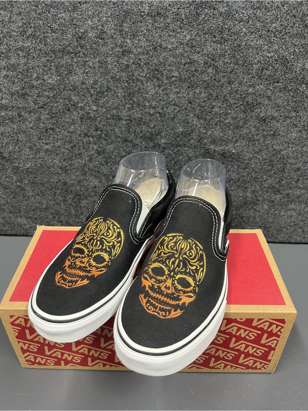 Vans Black Slip-On “Marigold Sugar Skull”
Women’s Size 7.5
